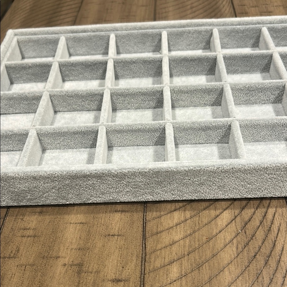Gray Jewelry Organizer Tray